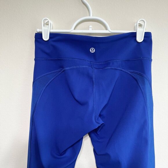 Lululemon Wunder Under Blue Leggings Athletic 4 Women - Picture 4 of 10
